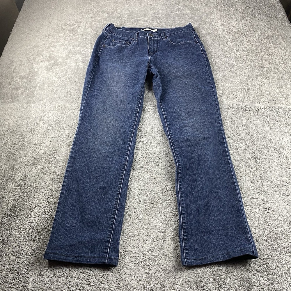 Levi 505 Jeans Straight Leg Womens 4 29x27 Blue Medium‎ Wash Denim Mid Rise